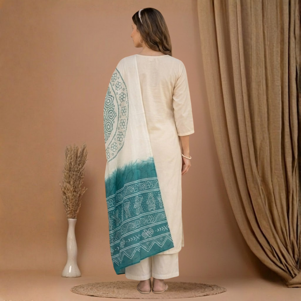 Pack of 3 Kurta Pant Set with Dupatta (DMK-5)