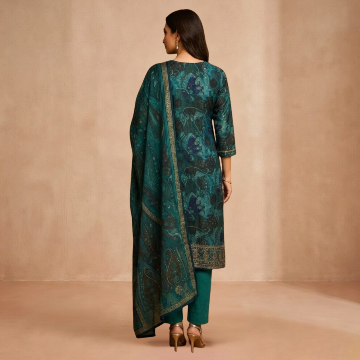 Pack of 3 Kurta Pant Set with Dupatta (DMK-7)