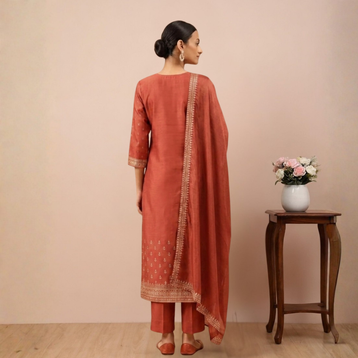 Pack of 3 Kurta Pant Set with Dupatta (DMK-4)