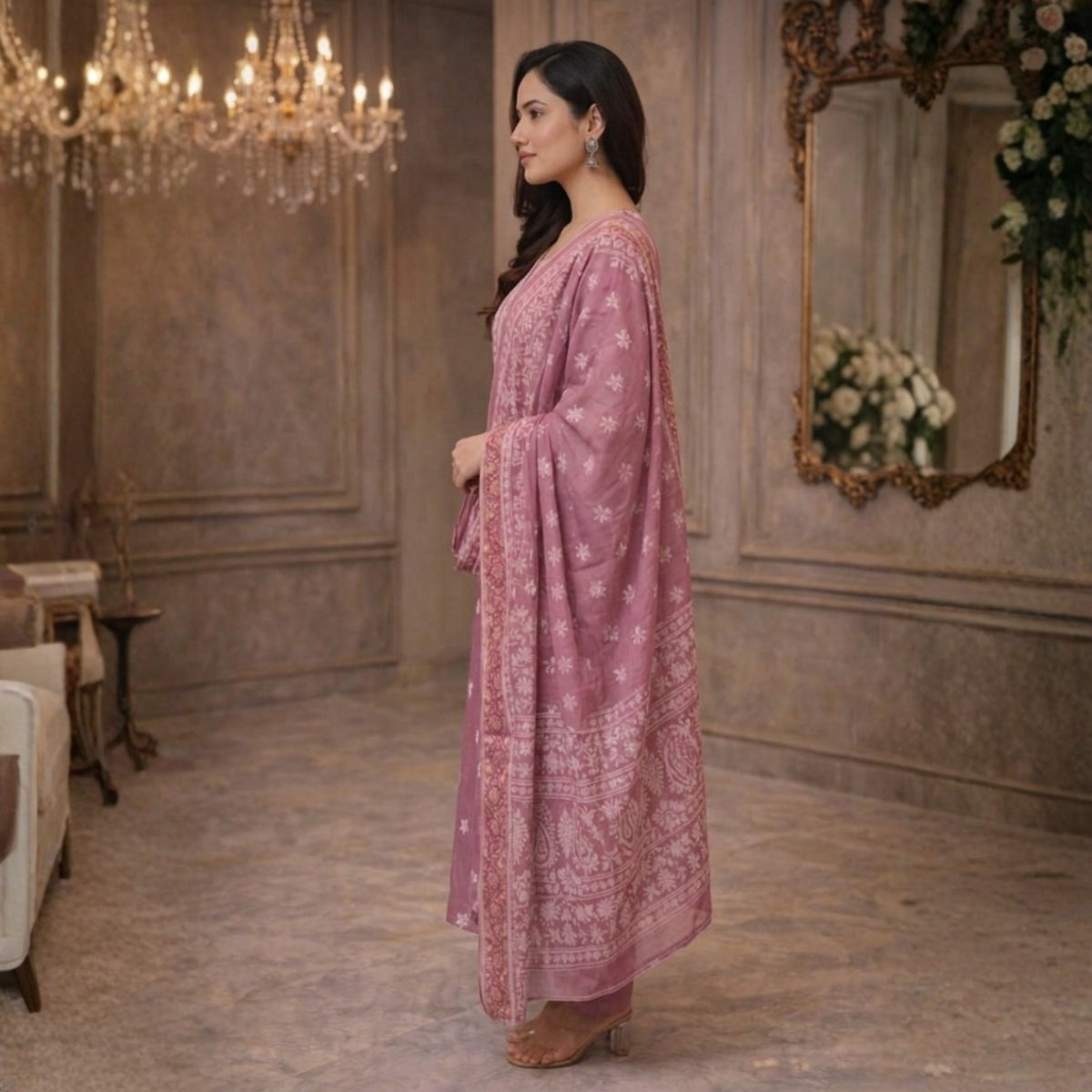 3 Combo Set Included Kurta, Pants & Dupatta with elegant prints | KS-01