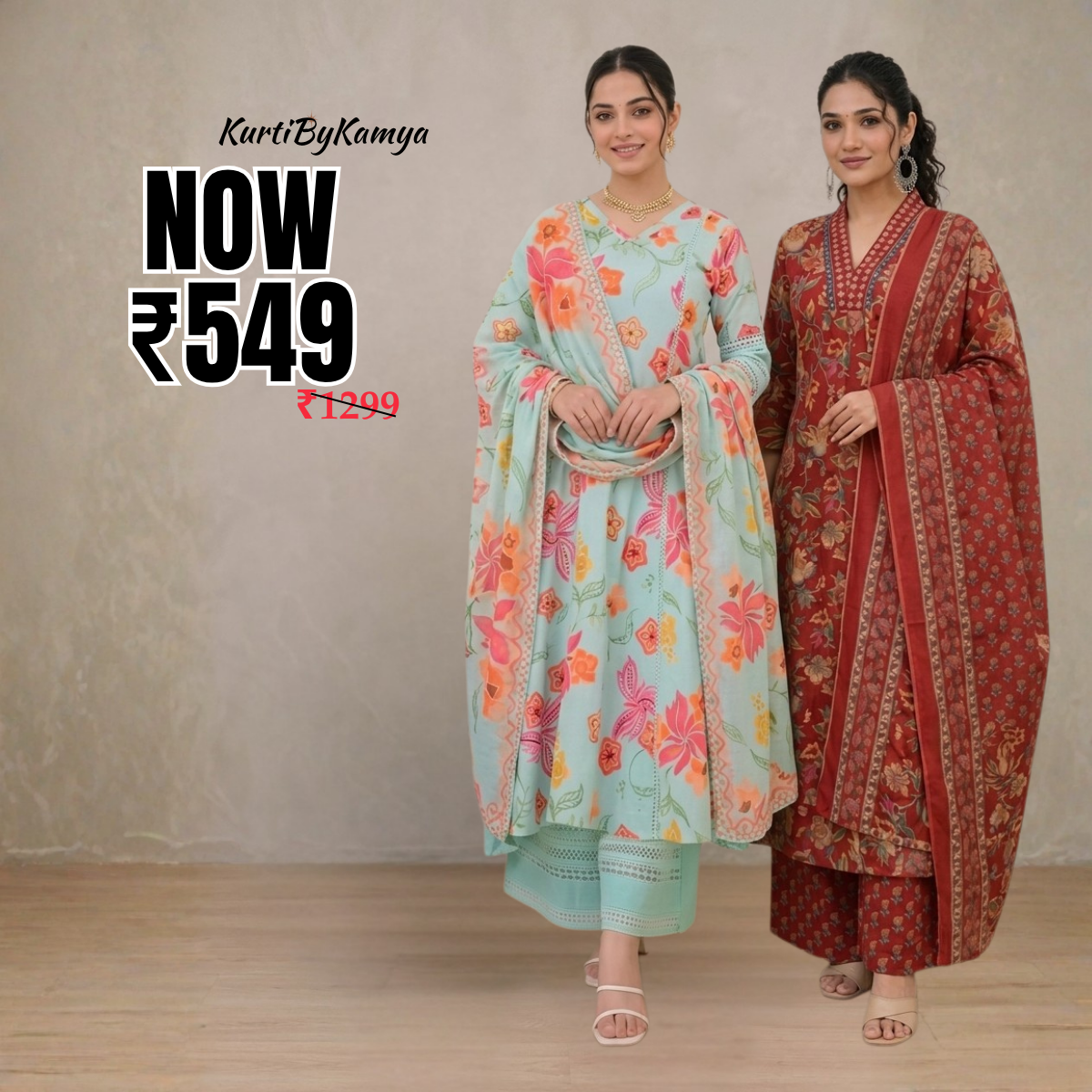 Women’s Kurta Set with Dupatta (KD-7)