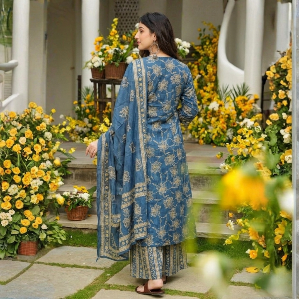 Pack of 3 Kurta Pant Set with Dupatta (DMK-9)