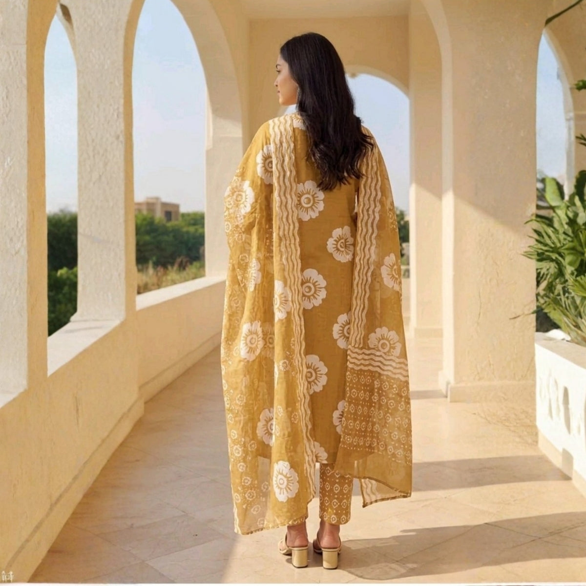3 Combo Set Included Kurta, Pants & Dupatta with elegant prints | KS-01