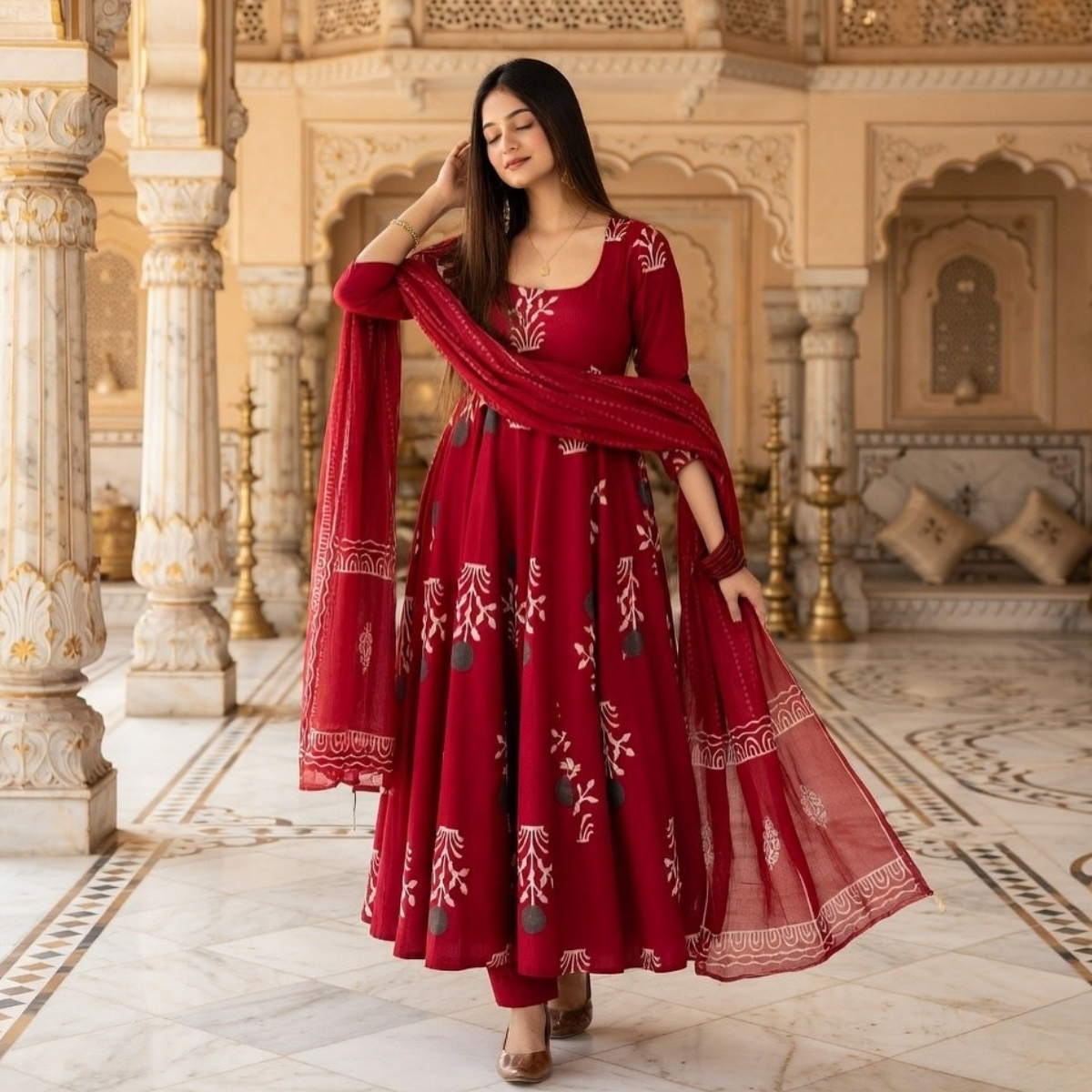 Pack of 3 Kurta Pant Set with Dupatta (DMK-2)