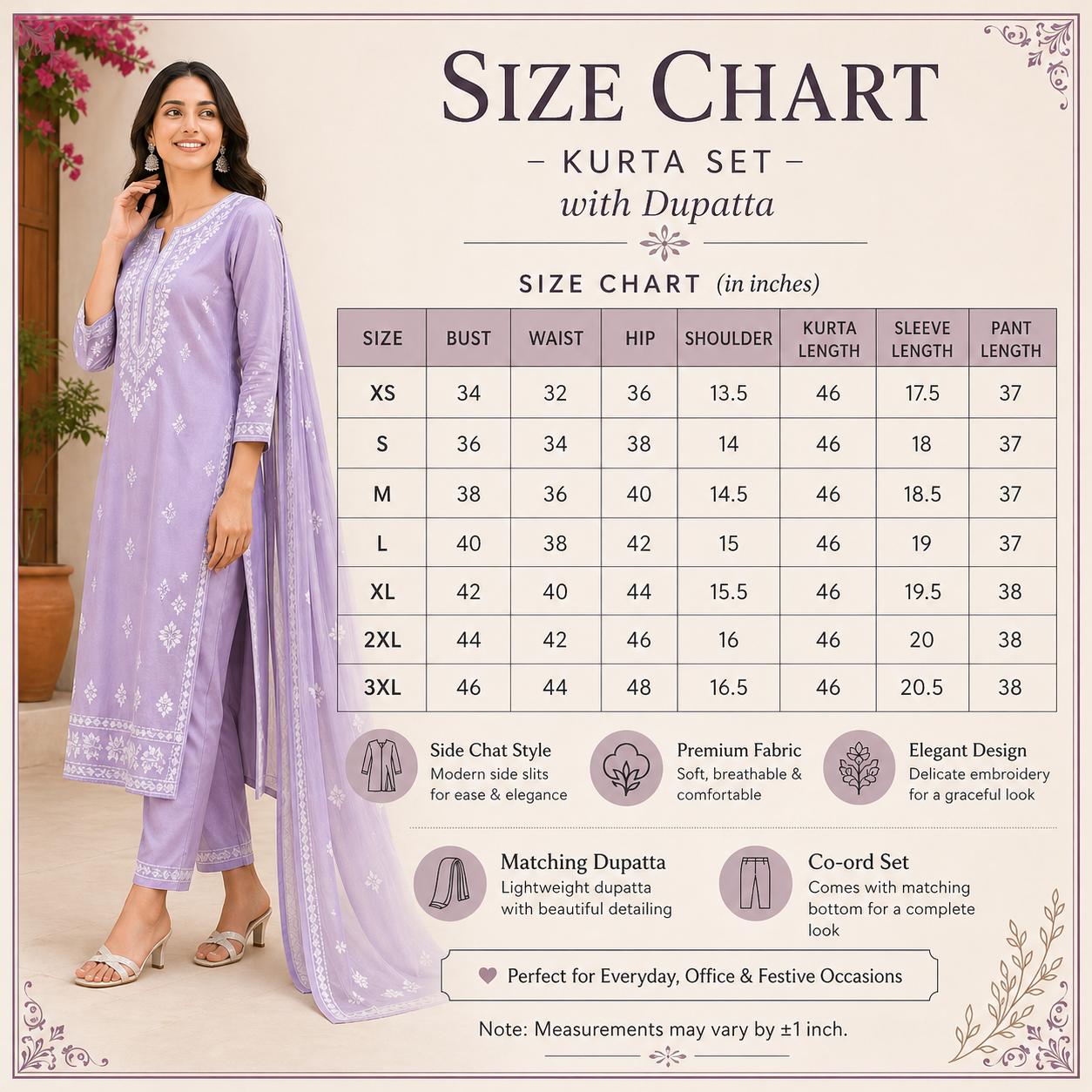 Pack Of 3 Beautiful Cotton Kurta Set with Dupatta (BCK-5)