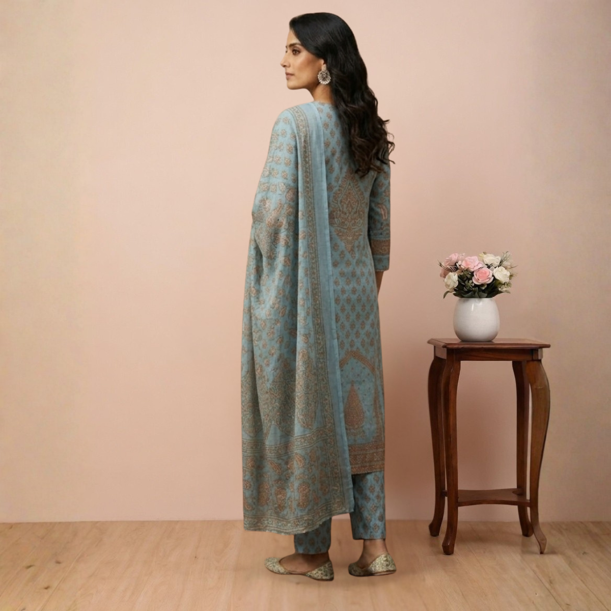 Pack of 3 Kurta Pant Set with Dupatta (DMK-4)